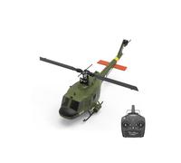 Stylomira YU XIANG F07 UH-1 Huey 6CH RC Helicóptero, modelo inteligente de helicóptero a escala 6G sin Aileron con baterías duales, avión de simulación militar realista para adultos (1 batería)