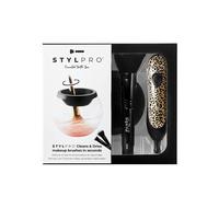 STYLPRO Limpiador de Brochas de Maquillaje Set de Regalo Cheetah