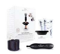 STYLPRO: Limpiador de cepillos eléctrico con 8 pinzas, secado rápido, rotación automática, recipiente resistente al calor. Ahorra tiempo y es eficaz.
