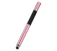 Stylus 2-en-1 con Ventosa Stylus Pen Double Touch Black/Rose Gold/Pink/Silver Touch Stylus, Stylus con Punta de Tela, para Tableta de Pintura para Dibujar(Pink)