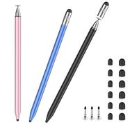 StylusLink - Lápiz capacitivo para pantalla táctil, 3 en 1 de alta sensibilidad, lápiz capacitivo universal para iPad, iPhone, Apple, Android, teléfono, Samsung, tabletas, laptop, Chromebook, todos