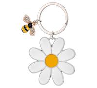 Styquenzer Llavero de abeja para mujeres y hombres, llavero de flores, bonito dije de abeja esmaltado, llavero de agradecimiento de abeja, llavero personalizado, accesorios estéticos para mujer,