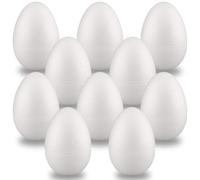 Styropor 10 huevos de poliestireno 100 mm, EPS, color blanco