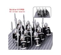 (Stytle 10)Moc Medieval Dwarf Warrior Elves Knights Lotr Figures Building Blocks Accessories Armor Shield Weapon Diy Toys For Children Gift