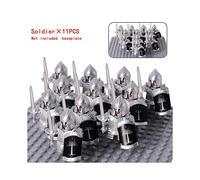 (Stytle 11)Moc Medieval Dwarf Warrior Elves Knights Lotr Figures Building Blocks Accessories Armor Shield Weapon Diy Toys For Children Gift