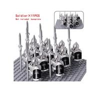 (Stytle 12)Moc Medieval Dwarf Warrior Elves Knights Lotr Figures Building Blocks Accessories Armor Shield Weapon Diy Toys For Children Gift