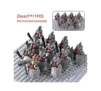(Stytle 26)Moc Medieval Dwarf Warrior Elves Knights Lotr Figures Building Blocks Accessories Armor Shield Weapon Diy Toys For Children Gift