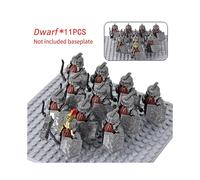(Stytle 29)Moc Medieval Dwarf Warrior Elves Knights Lotr Figures Building Blocks Accessories Armor Shield Weapon Diy Toys For Children Gift