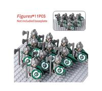 (Stytle 35)Moc Medieval Dwarf Warrior Elves Knights Lotr Figures Building Blocks Accessories Armor Shield Weapon Diy Toys For Children Gift
