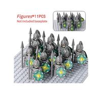 (Stytle 36)Moc Medieval Dwarf Warrior Elves Knights Lotr Figures Building Blocks Accessories Armor Shield Weapon Diy Toys For Children Gift
