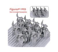 (Stytle 44)Moc Medieval Dwarf Warrior Elves Knights Lotr Figures Building Blocks Accessories Armor Shield Weapon Diy Toys For Children Gift