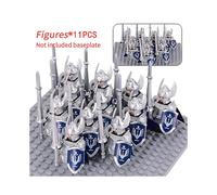 (Stytle 48)Moc Medieval Dwarf Warrior Elves Knights Lotr Figures Building Blocks Accessories Armor Shield Weapon Diy Toys For Children Gift