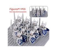 (Stytle 50)Moc Medieval Dwarf Warrior Elves Knights Lotr Figures Building Blocks Accessories Armor Shield Weapon Diy Toys For Children Gift