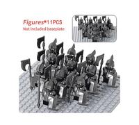 (Stytle 59)Moc Medieval Dwarf Warrior Elves Knights Lotr Figures Building Blocks Accessories Armor Shield Weapon Diy Toys For Children Gift