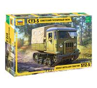Stz-5 Soviet Artillery Tractor 1 :3 5 Plástico Modelo Kit Zvezda