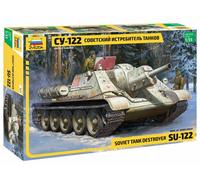 Su-122 Soviet Auto Bloqueo Propulsado Gun WWII Tanque 1 :3 5 Plástico Modelo Kit