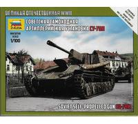 Su-76m Cañón Soviético S.p. 1:100 Kit De Modelo De Plástico ZVEZDA