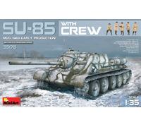 Miniart 35178 - 1/35 WWII Soviético Su-85 Modelo 1943 (Early) W/ Crew - Nuevo
