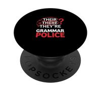 Su allí están Gramática Policía Ortografía Escritura PopSockets PopGrip Adhesivo