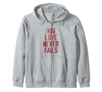 Su amor nunca falla Biblia Cristiano Fieles Orar a Dios Sudadera con Capucha