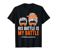 Su Batalla es mi Batalla Leucemia Concientización del Mes del Cáncer Camiseta