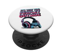 Su camino demasiado gente afuera PopSockets PopGrip Adhesivo