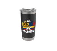Su Colombia No Colombia Orgullo Colombiano Bogotá Medellín Vaso térmico de acero inoxidable de doble pared