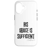 Su Gracia es Suficiente 2 Corintios 12:9 Biblia Fe Esperanza Carcasa para iPhone 16