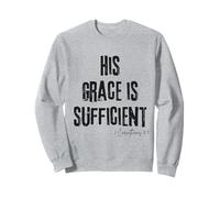 Su Gracia es Suficiente 2 Corintios 12:9 Biblia Fe Esperanza Sudadera