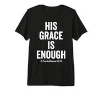 Su Gracia es Suficiente Corintios 12:9 Versículo de la Biblia Camiseta Premium