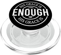 su Gracia es Suficiente Dios Cristianos Hombres Mujeres Cristianos PopSockets PopGrip para MagSafe