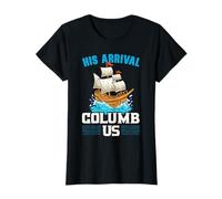 Su llegada Columb Us Columbus Day Cristóbal Colón Camiseta