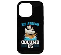 Su llegada Columb Us Columbus Day Cristóbal Colón Carcasa para iPhone 13 Pro