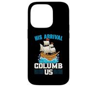 Su llegada Columb Us Columbus Day Cristóbal Colón Carcasa para iPhone 14 Pro
