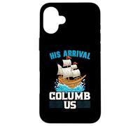 Su llegada Columb Us Columbus Day Cristóbal Colón Carcasa para iPhone 16 Plus