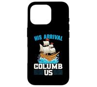 Su llegada Columb Us Columbus Day Cristóbal Colón Carcasa para iPhone 16 Pro