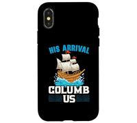 Su llegada Columb Us Columbus Day Cristóbal Colón Carcasa para iPhone X/XS