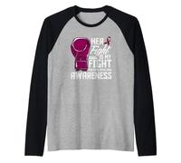 Su Lucha es mi Lucha Boxeo de concienciación sobre el mieloma múltiple Camiseta Manga Raglan