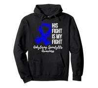 Su Lucha es mi Lucha Conciencia de la espondilitis anquilosante Sudadera con Capucha