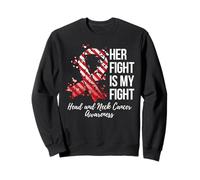 Su Lucha es mi Lucha Concientización sobre el cáncer de Cabeza y Cuello Sudadera
