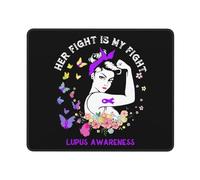 Su Lucha Es Mi Lucha. Concientización sobre El Lupus. Apoyo A Los Guerreros del Lupus. Alfombrilla De Escritorio Lavable Mouse Pad Duradero Mousepad para Ordenador Pc Hogar 25X30Cm