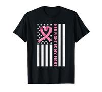 Su Lucha es mi Lucha contra el cáncer de Mama para Las Mujeres Camiseta