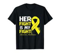 Su lucha es mi lucha contra el sarcoma Pluma de conciencia Camiseta