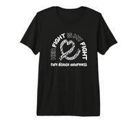 SU Lucha ES MI Lucha Enfermedad RARA Zebra Stripe Ribbon Meme Camiseta Premium