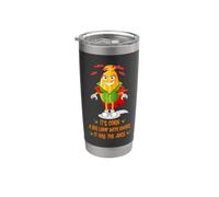 Su maíz es un gran bulto con perillas que tiene el jugo de Halloween Vaso térmico de acero inoxidable de doble pared
