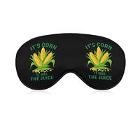 Su maíz Tiene el jugo Máscaras para dormir Cubierta de ojos Blackout con correa elástica ajustable Venda nocturna para mujeres Hombres Yoga Siesta de viaje