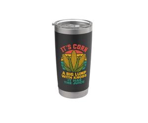 Su Maíz Un Gran Terrón Con Perillas Tiene Jugo Vaso térmico de acero inoxidable de doble pared