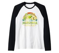 Su Margarita O'Clock Retro Margarita Bebiendo Dicho Camiseta Manga Raglan