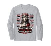 Su Nombre es Jesucristo - Rey de Reyes Diseño de Fe Manga Larga