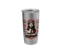Su Nombre es Jesucristo - Rey de Reyes Diseño Vaso térmico de acero inoxidable de doble pared